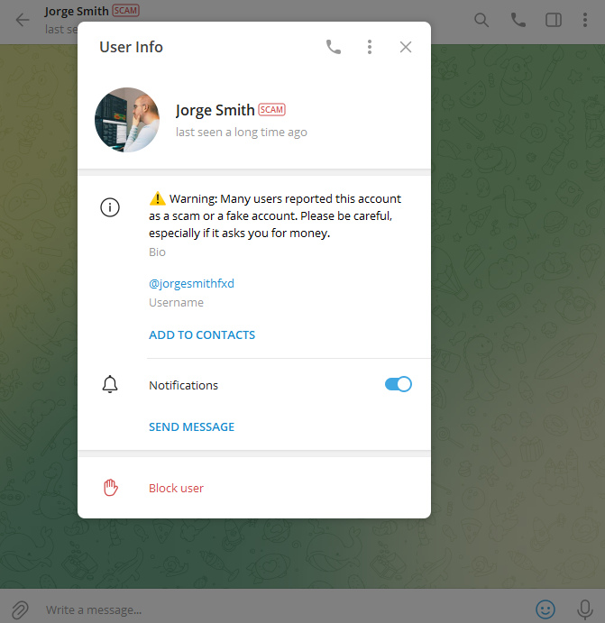 Manually Check for Each Admin Contact availabe